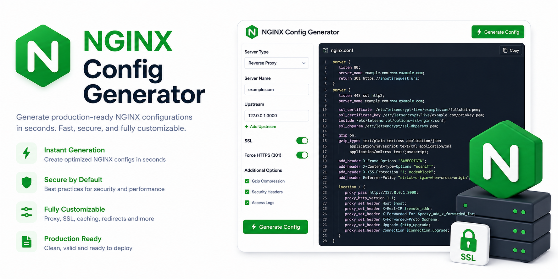 Config Generator Nginx Config Generator
